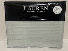 Ralph Lauren Spencer Matelasse Decorative Sage Standard size 20" x 26" Sham NWT
