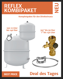 Reflex Ausdehnungsgefass Ausgleichsbehalter Fur Heizung 12 80 L Mit Zubehor Ebay