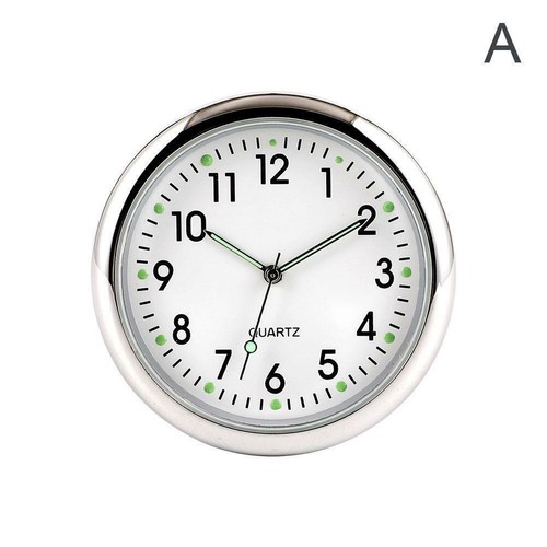 Pocket Small Mini Luminous Quartz Analog Watch Stick-On For Car Boat Clock M2J8 - Picture 5 of 16