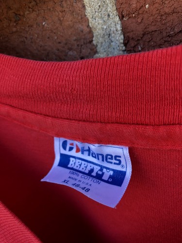 Vintage 80s Patagonia Longsleeve Shirt Made In USA XL Hanes - Picture 8 of 10