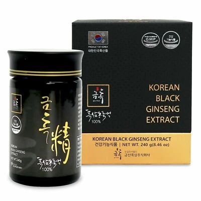 GeumHeuk Korean Panax Black Ginseng 240g - 100% Premium Black Ginseng - Image 1 of 3