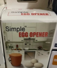 Handheld Egg Cracking Tool - Kitchen Gadget - New in Box - Colors Vary