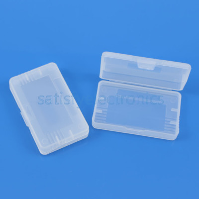 2 PCS Plastic Clear Game Cartridge Cases Box Protector For Nintendo Game Boy GBA