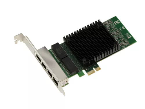 PCIe 4 Ports RJ45 Quad LAN GIGABIT ETHERNET 10 100 1000 - INTEL 82571