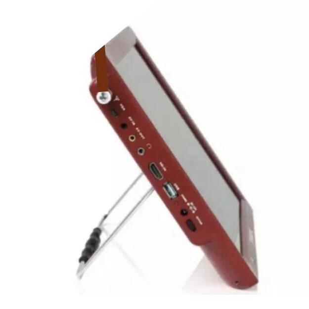 Trexonic 14" Red Portable Widescreen LED TV TRX-14D AC/DC Remote HDMI AV USB SD - Image 4 of 4