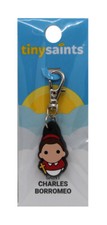 Tiny Saints Saint Charles Borromeo CHARM NEW Lanyard Backpack Purse Gifts