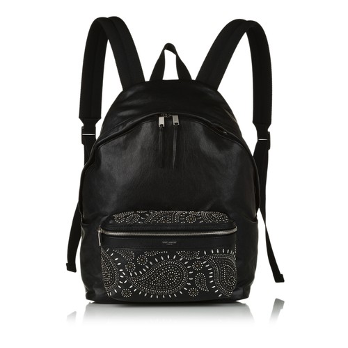 Saint Laurent Studded Black Calf 