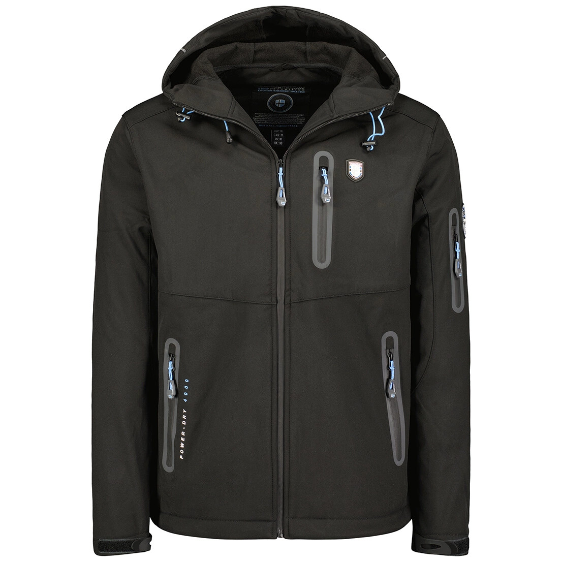 Гео Норвегия TAXILLUS Herren Schwarz Jacke Softshell для треккинга на открытом воздухе WY9224H 13590₽