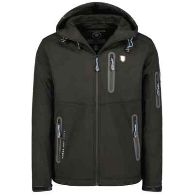 Geo Norway TAXILLUS Herren Schwarz Jacke Softshell Trekking Outdoor WY9224H