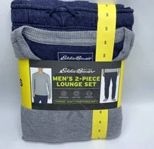 Men's Size Small Eddie Bauer 2-Piece Lounge Set Sleepwear Pajamas Shirt Pants 