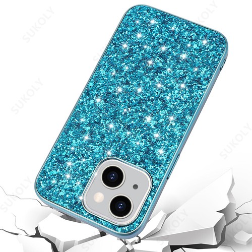 Glitter Sparkle Hybrid Hard Case For iPhone 15 14 13 16 12 Pro Max 11 7 8 Cover - Picture 8 of 19
