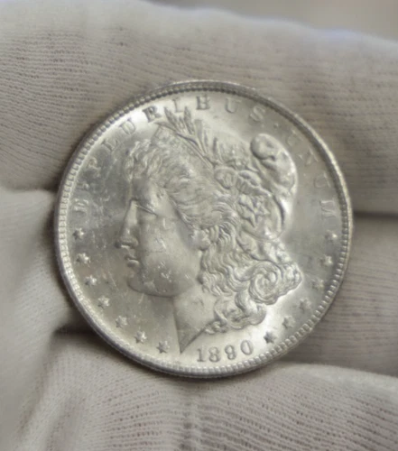 1890 S US Morgan Silver Dollar $1 Nice Unc