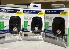 LOT OF 3 Universal by Chamberlain REMOTE 2 Button Garage Door Opener, KLIK5U-BK2