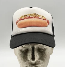 Hot Dog Funny Retro Foam Hat SnapBack Baseball Cap A New Unworn No Tags