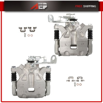 Rear Brake Calipers w/ Bracket For 2014-2016 Mazda 3 Mazda 3 Sport 2.0L 2.5L