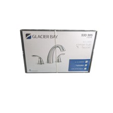 Glacier Bay 2-Handle Roman Tub Faucet 8-16" Widespread Polished Chrome New