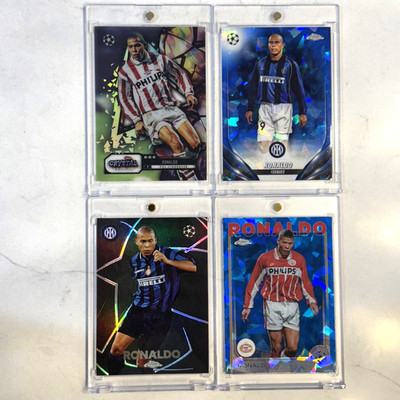 2024-25 Topps Chrome RONALDO Crystal Sapphire Variation Shadow Etrch Lot of 4 sp