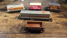 Job Lot 5x OO Gauge Wagons - Hornby & Lima Mixed Freight Bundle - KitKat, Gulf