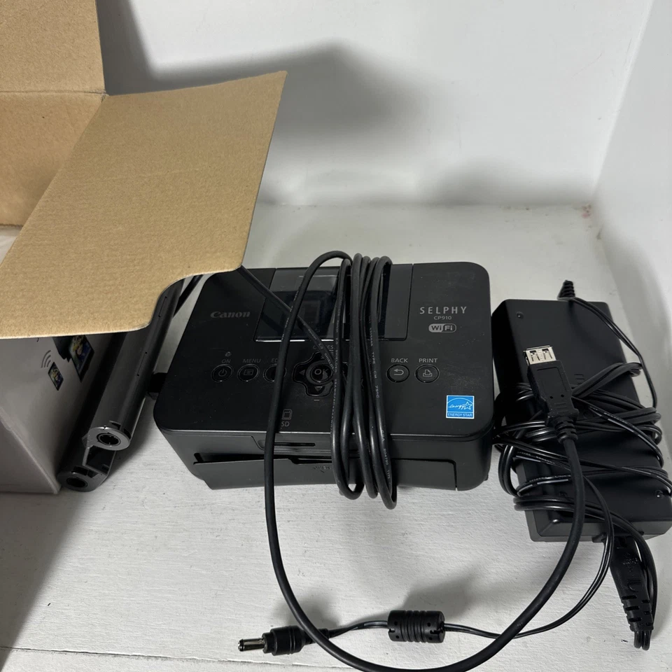 Canon CP910 Selphy Compact Photo Printer Used Once In Original Box W/paper - Image 4 of 4