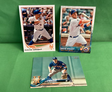 DAVID WRIGHT Three different cards, Topps 2013, 2015, 2018,  METS