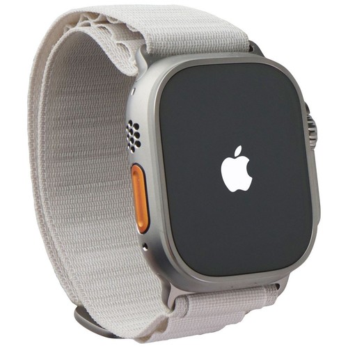 Apple Watch Ultra 49mm Titane A2622 GPS + LTE Alpine Starlight Trail Boucle (S)
