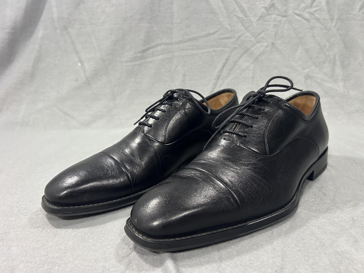 Magnanni Mens Shoes Oxford Black Leather Cap Toe Size 9 Wide 15959 Made In Spain Toro Men main image 4