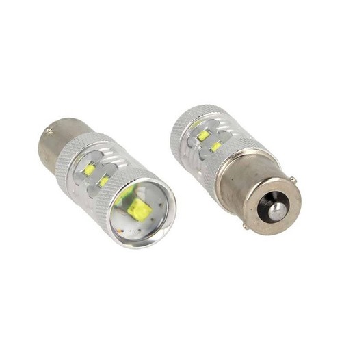 Ampoule LED Rouge 382 P21W BA15S CANBUS – 40W 2000LM Super Lumineuse 12-24V, Pack De 2 Pour Feu Stop, Recul, Frein
