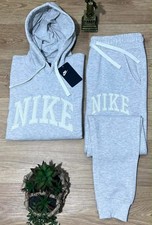 NWT NIKE Adult Sweatsuit Embroidered - GREY - SMALL