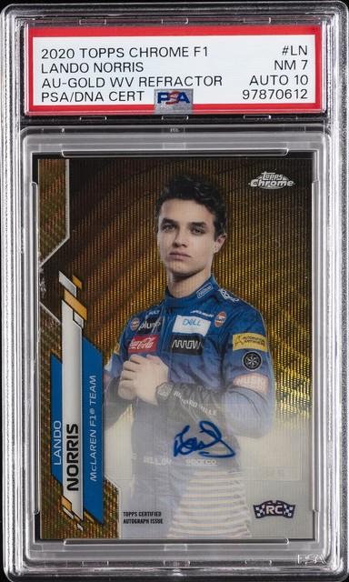 Lando Norris 2020 Topps Chrome Formula 1 Autographs