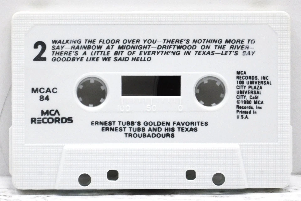 ERNEST TUBB'S GOLDEN FAVORITES   1980     Cassette   MCAC-84 - Image 4 of 4