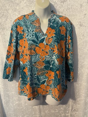 Ruby rd Floral Shirt XL perfect vacation shirt old money style tropical print 