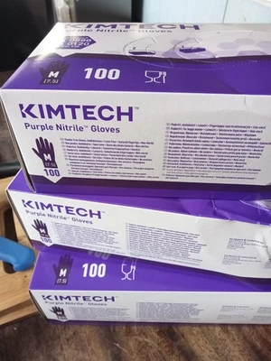 kimtech purple nitrile gloves Slightly Damaged Boxes Size M