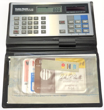 Vintage Radio Shack Checkbook Calculator EC-430 Dual Powered Case  Manual 1