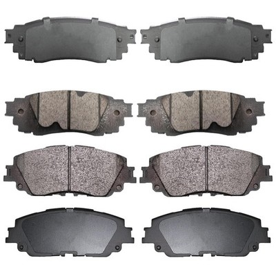 Front Rear Ceramic Brake Pads Set for Camry Hybrid XLE XSE 2018-2022