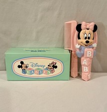 Vintage 1992 Avon Disney Babies Brush and Comb Set Baby Minnie Pink Purple EUC