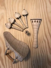 Violin Fittings Sets 4/4 | Solid Maple | Ear-Shaped Design