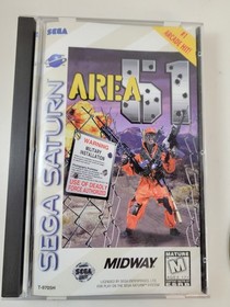 Area 51 (Sega Saturn, 1996) CIB w/ Registration - Very Good Condition - Tested