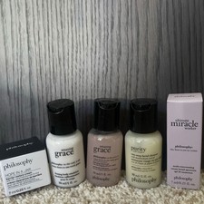 Philosophy Minis Bundle lotion, cleanser, shower gel, face cream, sunscreen BN
