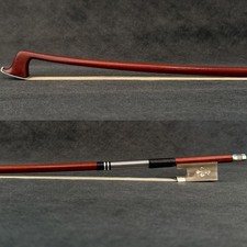 Master Antique Pernambuco Violin Bow 4/4 White OX Fleur-De-Lys Frog Silver Parts