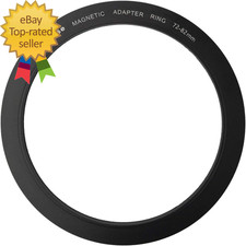 Wolverine 72Mm to 82Mm Magnetic Step up Filter Ring Adapter 72 82