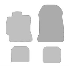 Fußmatten passend für Subaru BRZ Typ ZD8 (Baujahr 2012 - aktuell), Hit anthrazit