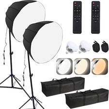 85W 2 PCS LED Photography Light Kit, Professional Softbox Lighting Kit With, 280