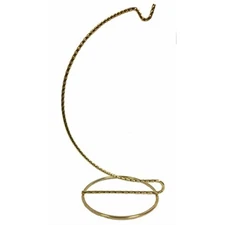 Twisted Brass Metal Christmas Tree Ornament Display Stand 5 Inches Tall