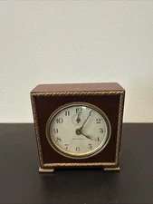 Seth Thomas Vintage Alarm Clock Wooden Severn Thomaston Conn USA