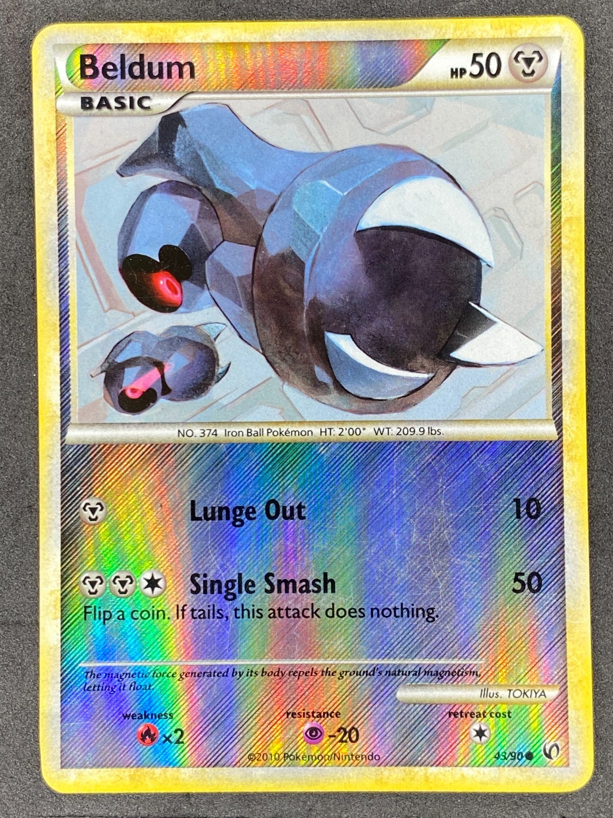 Pokémon Beldum Reverse Holo 43/90 UD Undaunted LP