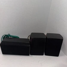 RCA Speaker Set - 3pc - Center Channel, Left, Right Surround Sound - Black