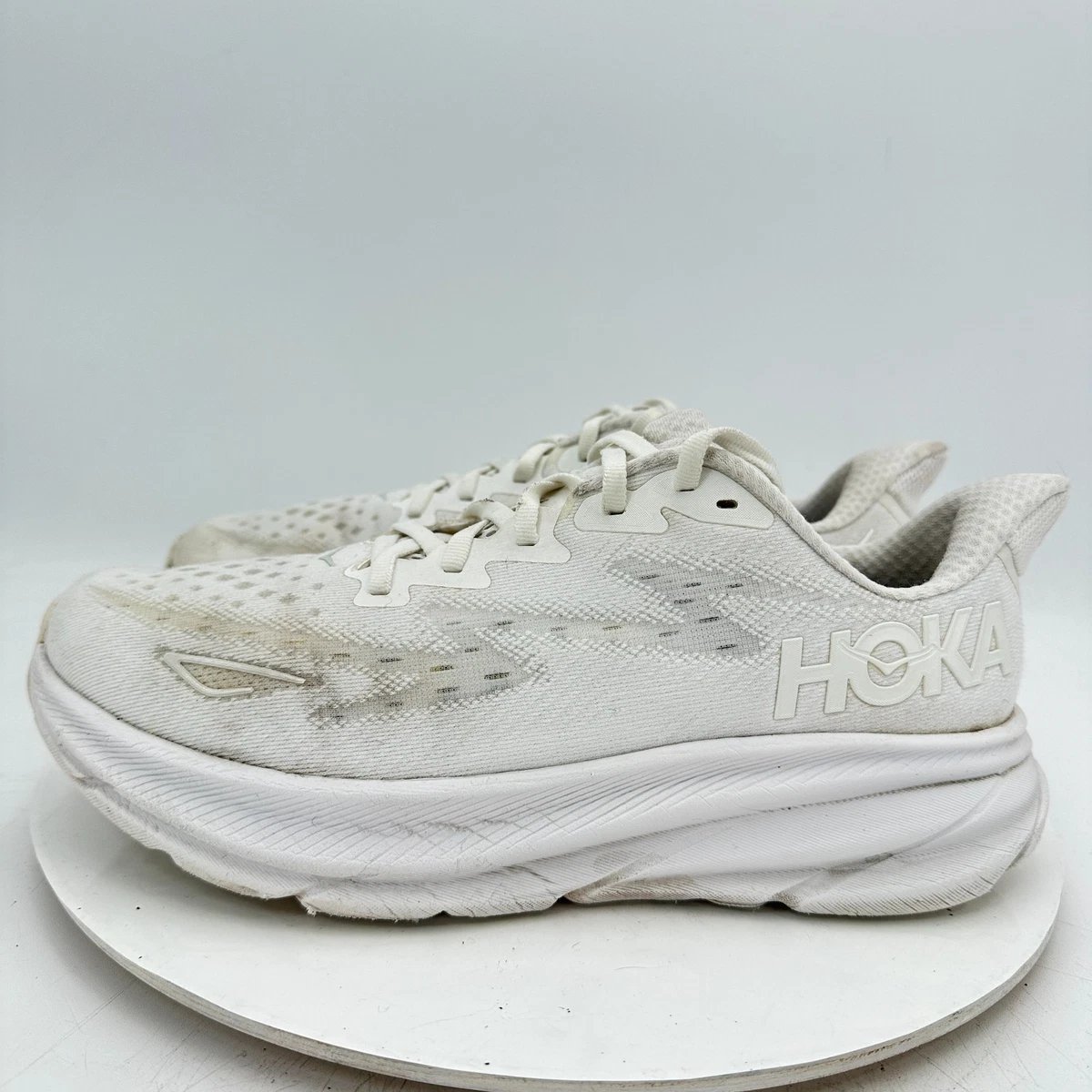 Hoka One One HOKA Clifton 9 Wide Triple White W for sale | eBay