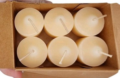 PartyLite Box (6) PORCH LEMONADE Lemon Votive Candles V06174 NOS