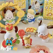 MINISO Sanrio Pochacco Flower & Childhood Series Blind Box Figure Toys Confirmed