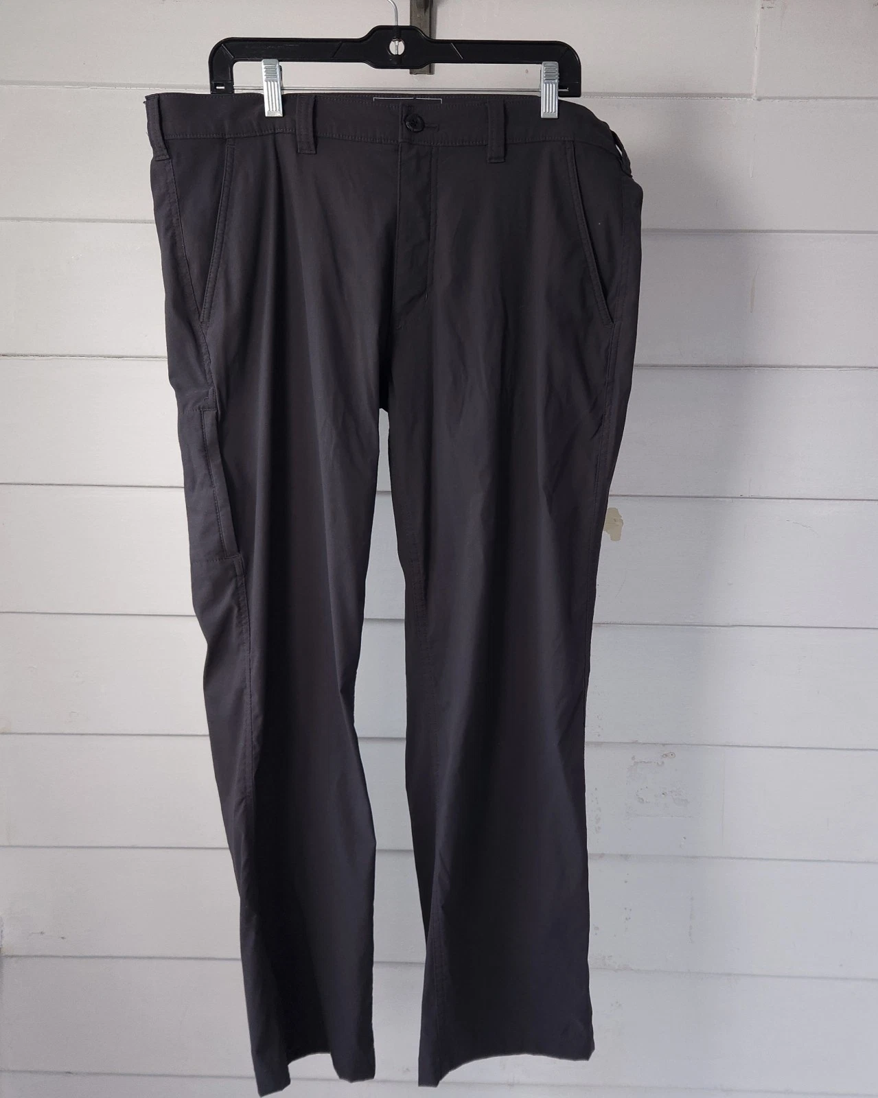Eddie Bauer Travex Men's Pants 36x30 Gray Nylon Stretch Hiking Travel Outdoor